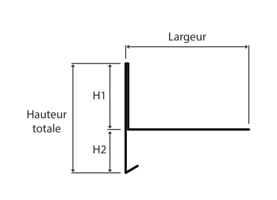 Schéma Réhausse d'acrotère